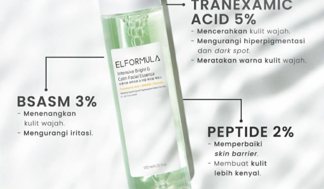 Cek Ingredients Elformula Intensive Bright & Calm Facial Essence