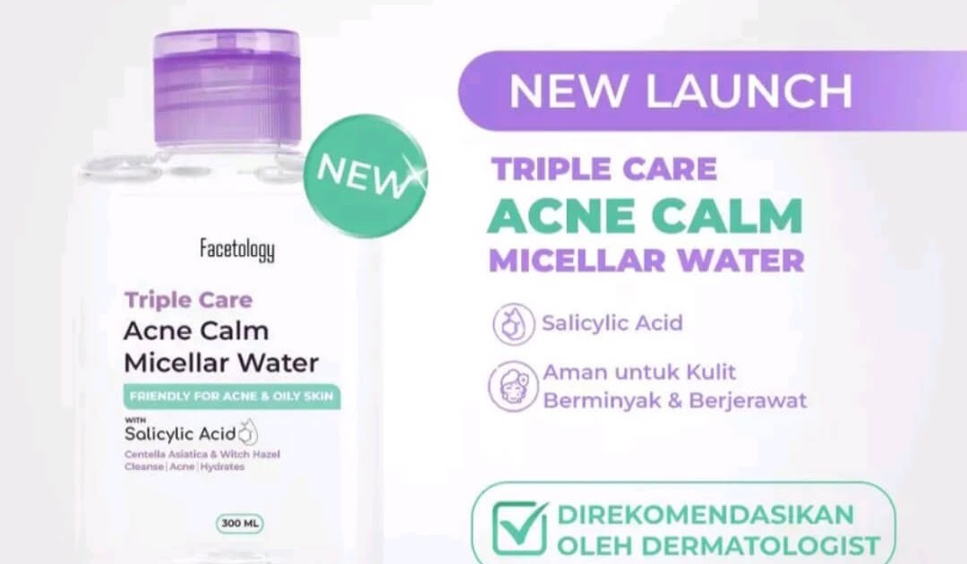 Cek Ingredients Facetology Acne Calm Micellar Water