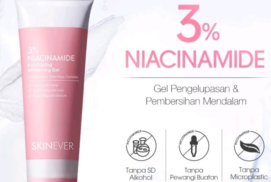 Cek Ingredients SKINEVER 3% Niacinamide Exfolliating Gel