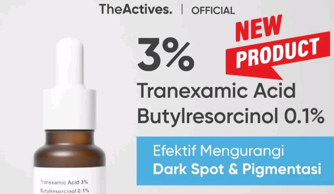 Cek Ingredients Theactives Tranexamic acid 3% + Butylresorcinol 0,1% serum