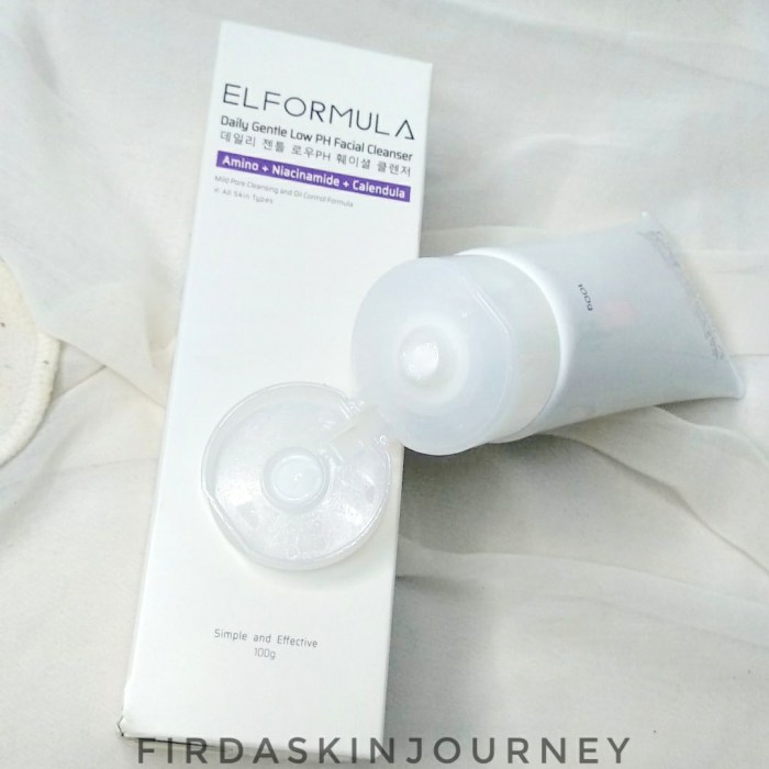 Cek Ingredients Elformula Daily Gentle Low pH Facial Cleanser terbaru