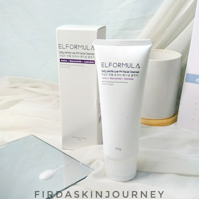 Cek Ingredients Elformula Daily Gentle Low pH Facial Cleanser