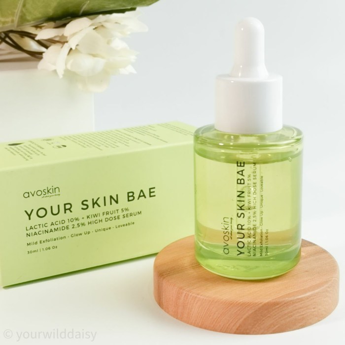 Cek Ingredients Avoskin Your Skin Bae Lactic Acid 10% Serum terbaru