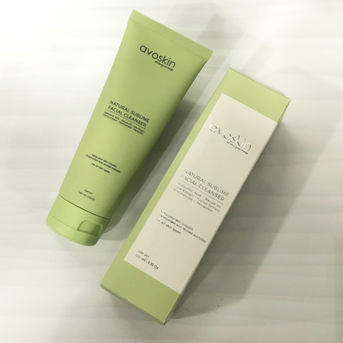 avoskin shopee facial cleanser sublime