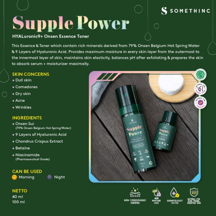 Cek Ingredients Somethinc Supple Power Essence terbaru