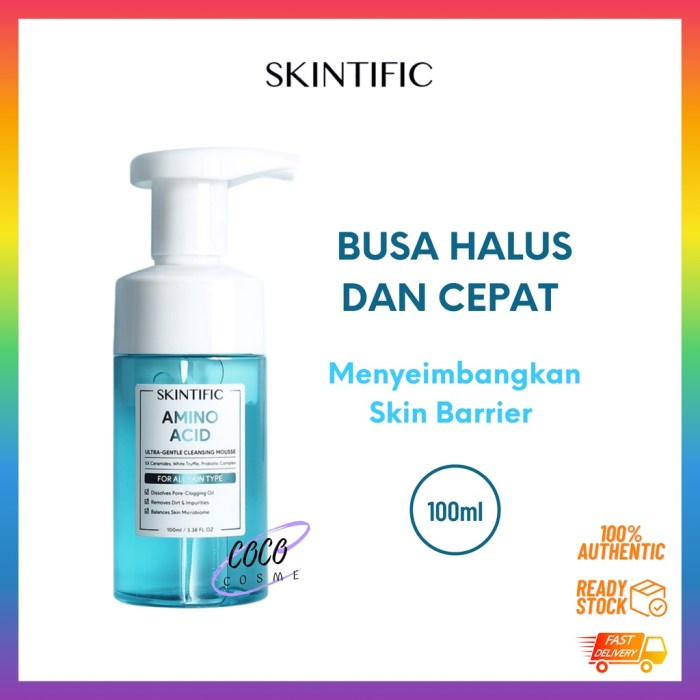 Cek Ingredients SKINTIFIC Amino Acid Ultra Gentle Cleansing Mousse