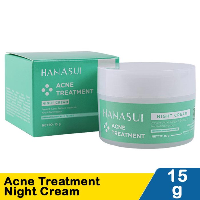 Cek Ingredients Hanasui Acne Treatment Night Cream