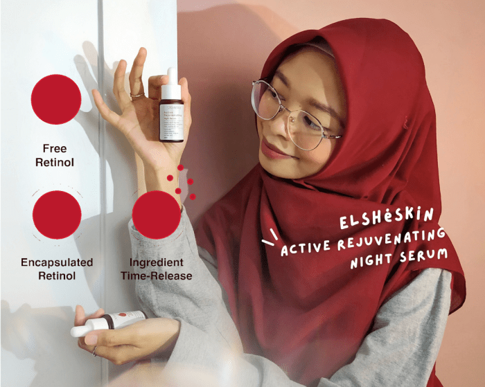 elsheskin rejuvenating retinol kandungan peremajaan kulit niacinamide licorice merawat barrier