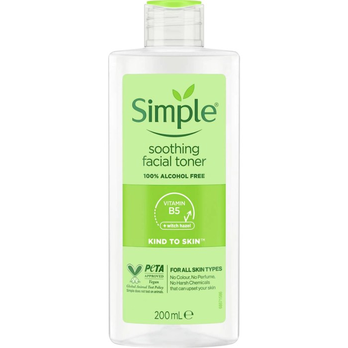 Cek Ingredients Simple Skin Soothing Facial Toner