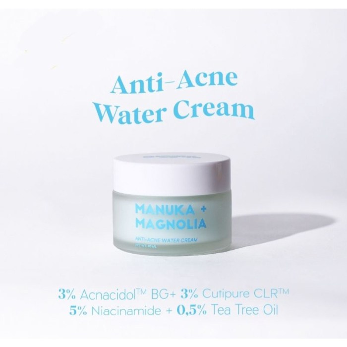 Cek Ingredients Bloomka Manuka Magnolia Anti-Acne Water Cream terbaru