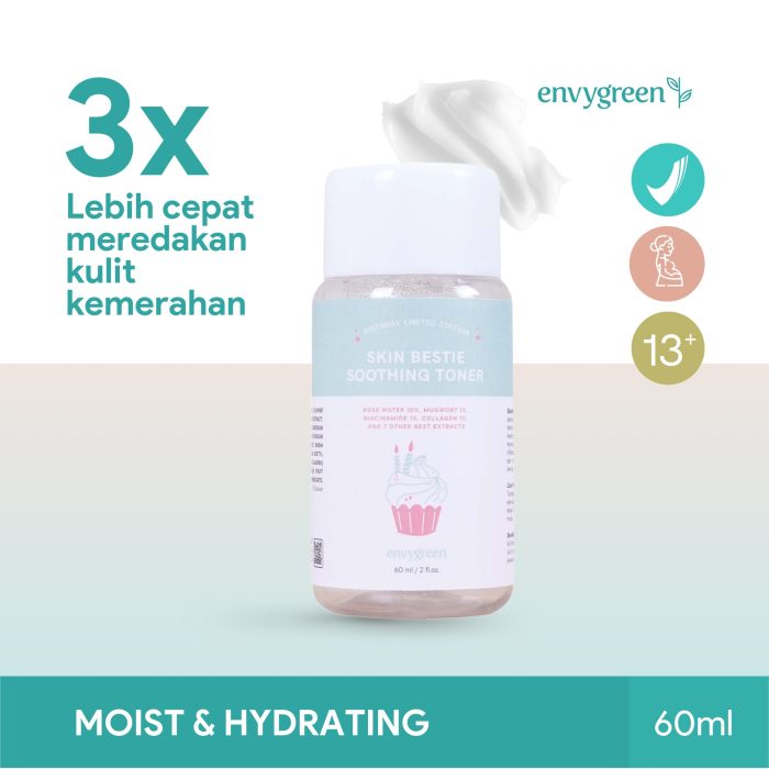 Cek Ingredients Envygreen skin BESTie Soothing toner terbaru