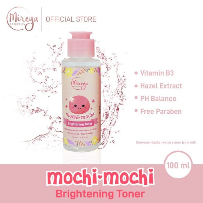 Cek Ingredients Mireya Mochi - Mochi Brigthening Toner