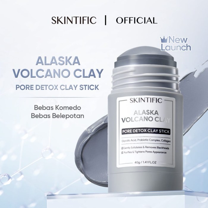 Cek Ingredients Skintific Alaska Vulcano Clay