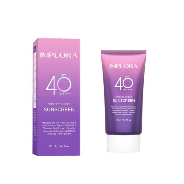 Cek Ingredients IMPLORA SUNSCREEN SPF 40 PA ++++