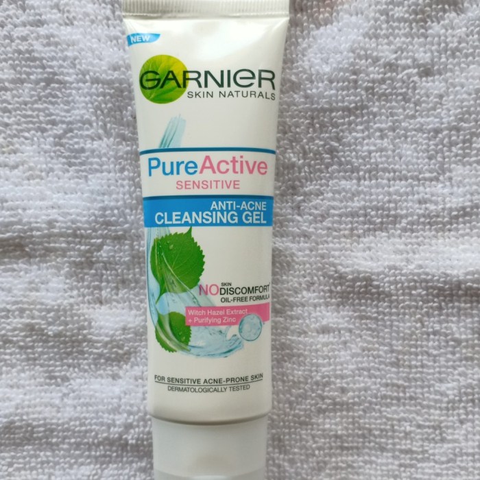 Cek Ingredients Garnier Pure Active Sensitive Anti-Acne Cleansing Gel