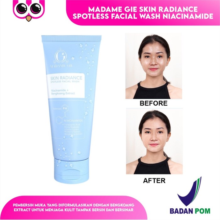 Cek Ingredients Madam Gie Skin Radiance Spotless Facial Wash