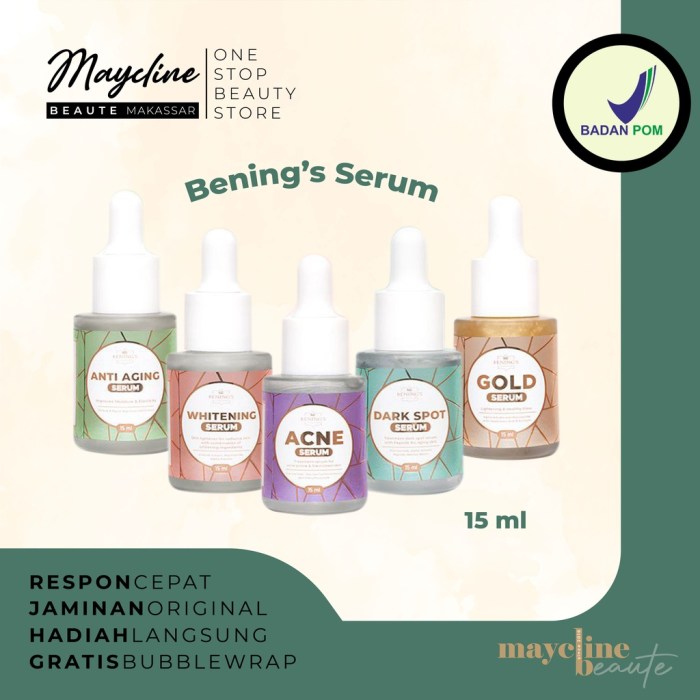 Cek Ingredients Bening's Gold Serum