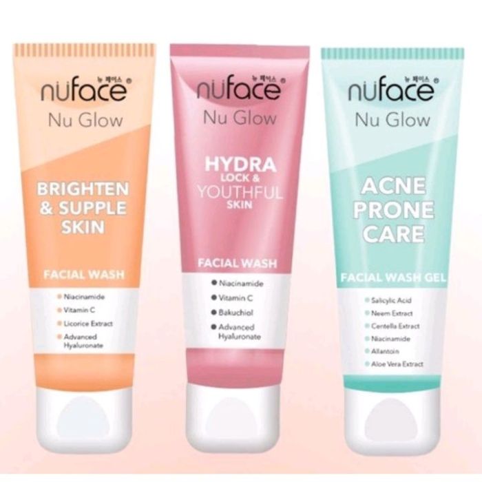 Cek Ingredients Nuface Nu Glow Liquid Acne Prone Care Facial Wash Gel