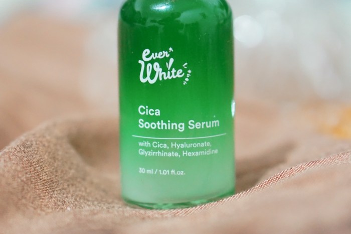 serum soothing everwhite cica jerawat mengatasi berkurang jauh maskne