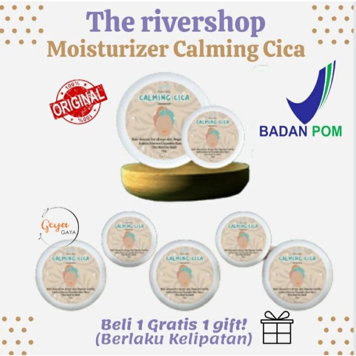 Cek Ingredients Theriver Shop Cica Calming Moisturizer