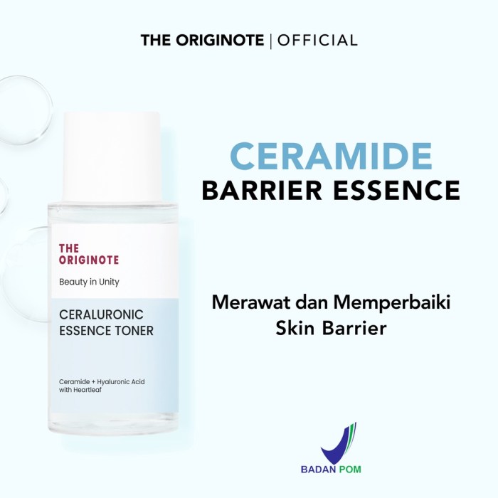 Cek Ingredients The Originote Ceraluronic Essence Toner