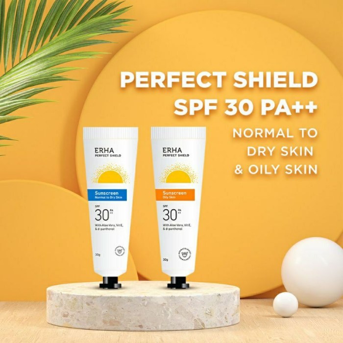 Cek Ingredients ERHA Perfect Shield Sunscreen Oily Skin SPF 30 PA++