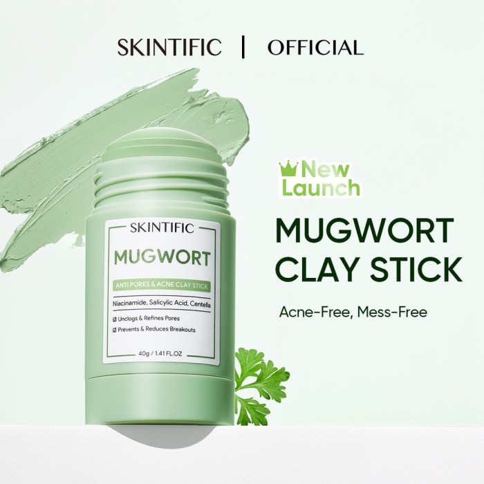 Cek Ingredients SKINTIFIC Mugwort Anti Pores & Acne Clay Mask