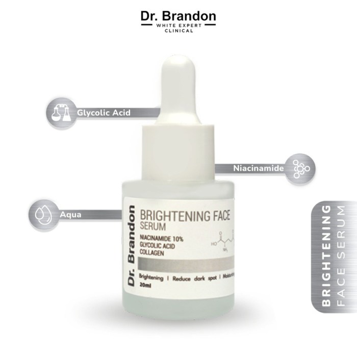 Cek Ingredients dr. Brandon Brightening & Firm Serum 20% Vitamin C + Gluthatione terbaru