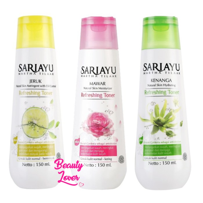 Cek Ingredients Sariayu Mawar Refreshing Toner