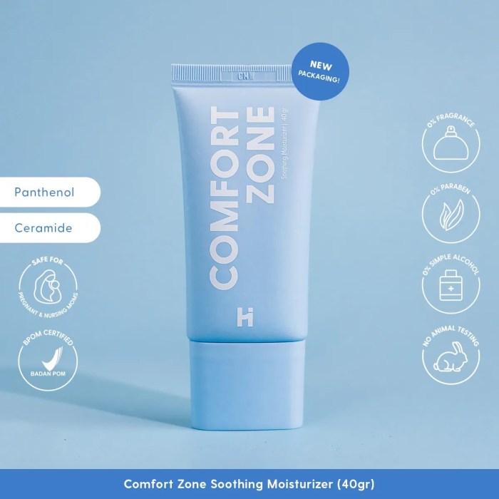 Cek Ingredients Hale Comfort Zone Soothing Moisturizer terbaru