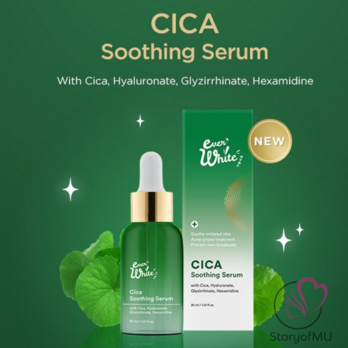 Membahas Ingredients Everwhite Cica Shoothing Serum terbaru