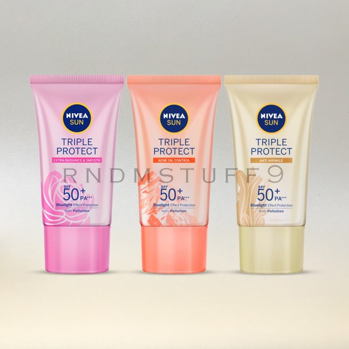 Cek Ingredients Nivea Sun Triple Protect Acne Oil Control SPF 50 PA++++