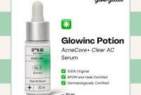 Cek Ingredients Glowinc Potion Acnecore AC Clear Serum terbaru