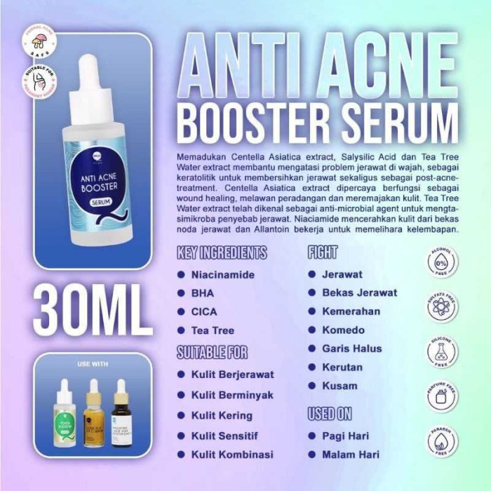 Cek Ingredients Pipiqiu Youth Booster Anti Acne Serum