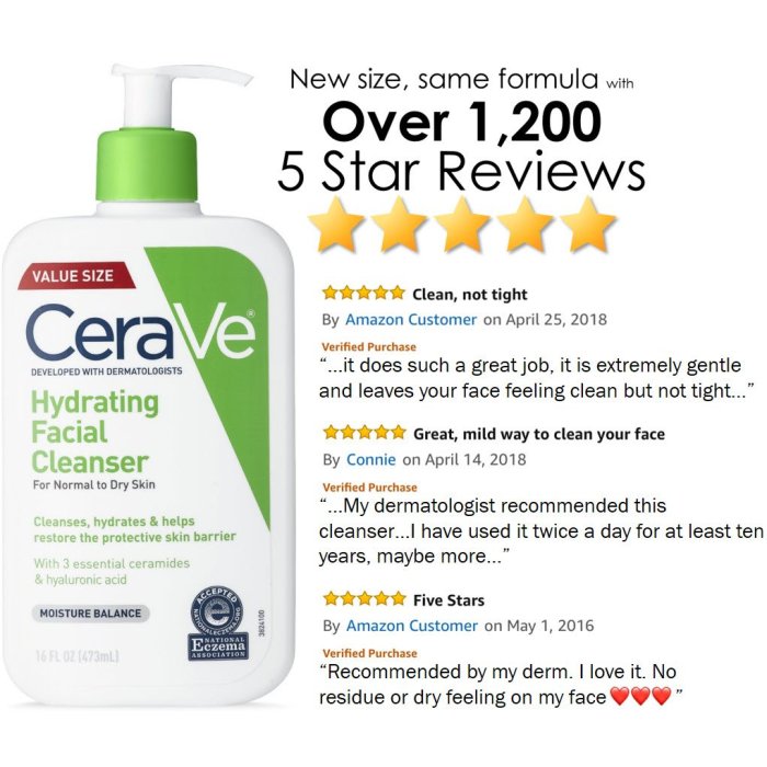 Cerave cleanser hydrating piel limpiador 473ml dry normal espumoso hidratante seca grasa spalare pieles foaming mixtas hidratant grasas limpeza grassa