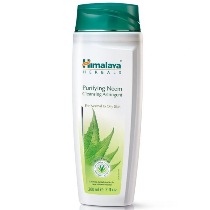 toner astringent neem cleansing purifying himalaya