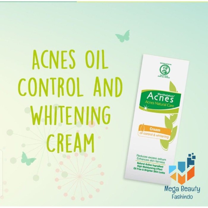 Cek Ingredients Acnes Natural Care Oil Control & Whitening Cream terbaru