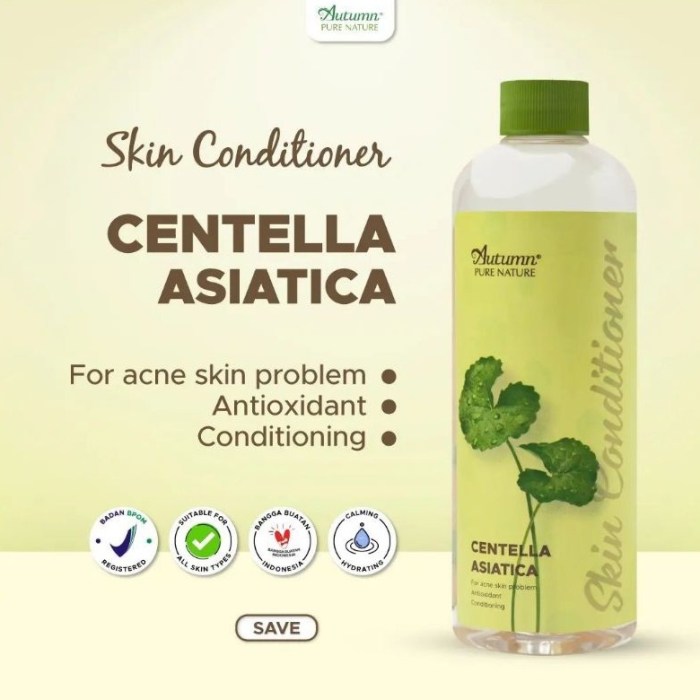 Cek Ingredients Autumn Skin Conditioner Centella Asiatica