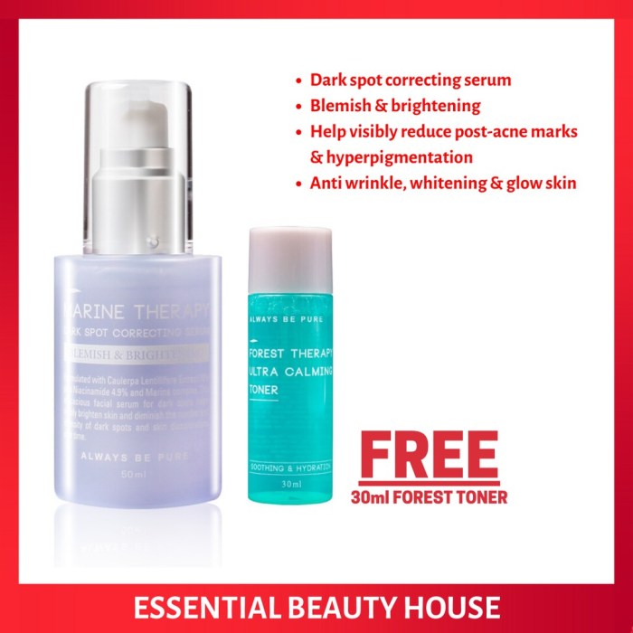 Cek Ingredients Always Be Pure Marine Therapy Dark Spot Correcting Serum