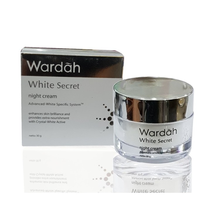 Mengintip Ingredients Wardah White Secret Night Cream