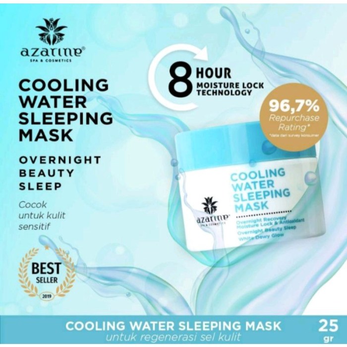 Mengulik Ingredients Azarine Sleeping Mask terbaru