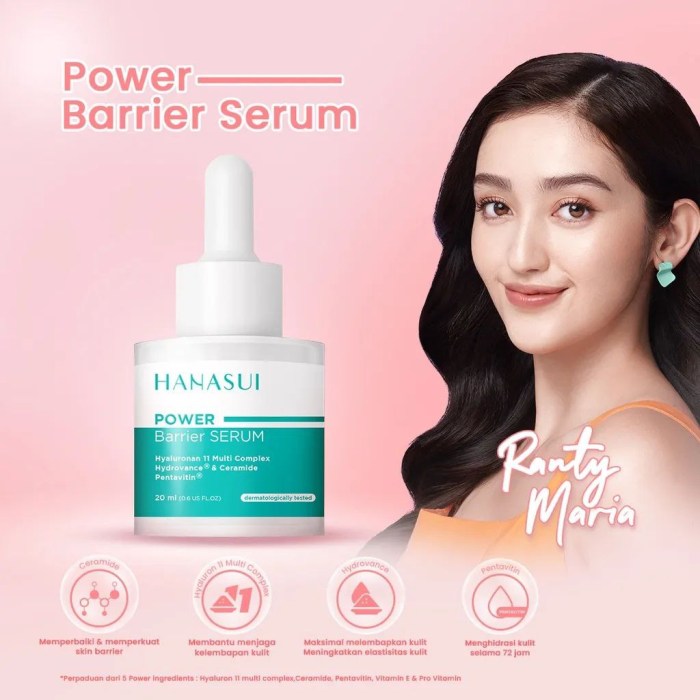 Cek Ingredients Hanasui Power Barrier Serum