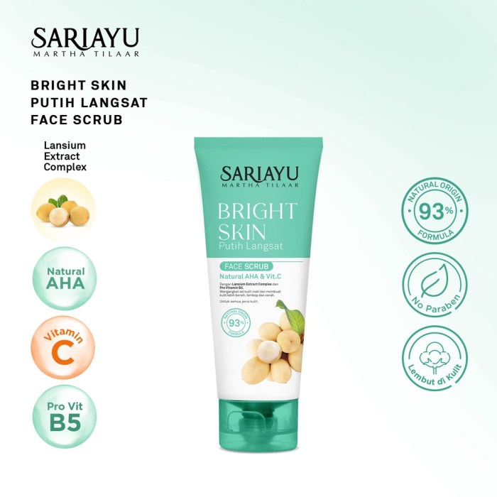 Cek Ingredients Sariayu Bright Skin Putih Langsat Face Serum