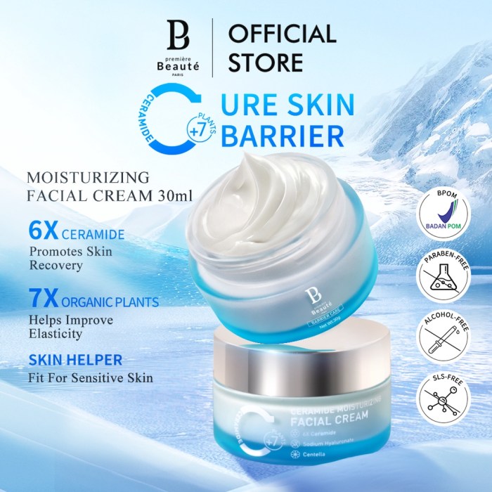 Cek Ingredients Premiere Beaute ceramide Ceramide Moisturizing Facial Cream