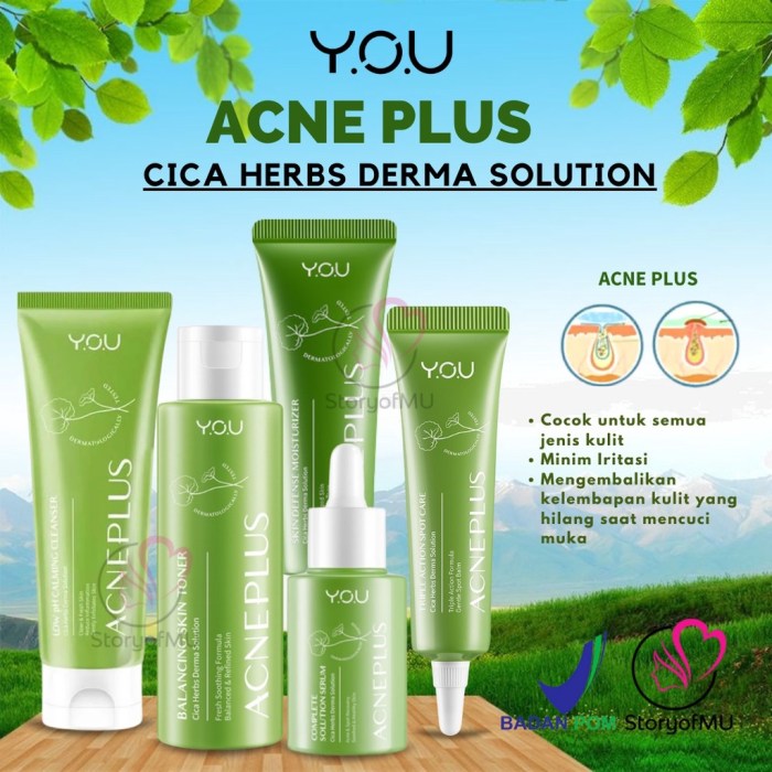 Cek Ingredients YOU Acneplus Low pH Calming Cleanser