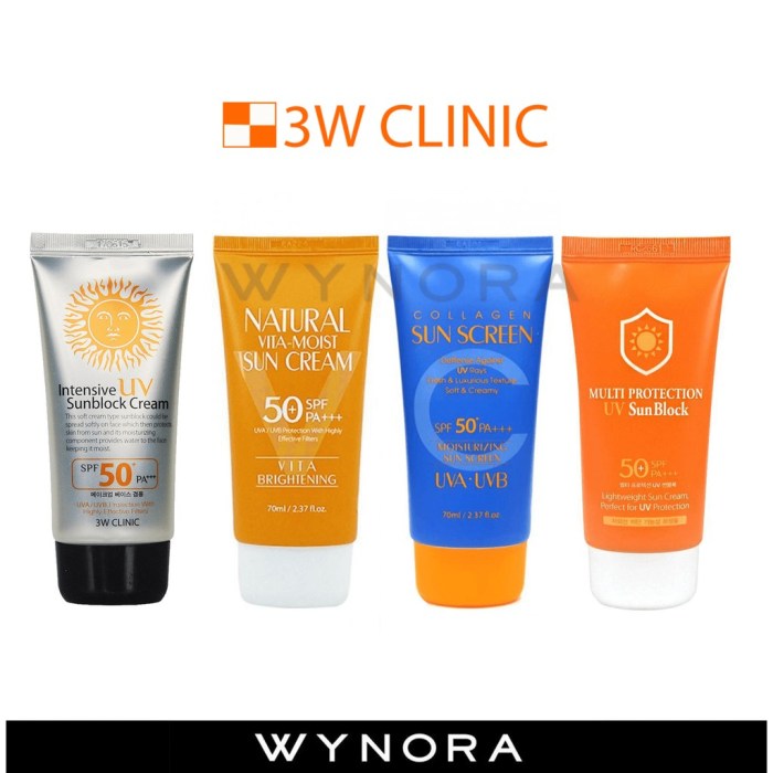 Cek Ingredients 3W CLINIC Collagen SUN SCREEN SPF 50+ PA+++