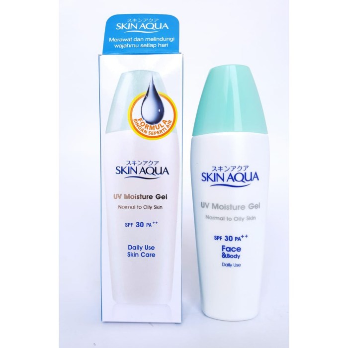 Penjelasan Ingredients Skin Aqua Moisture Gel SPF 30 PA++