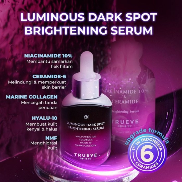 Cek Ingredients Trueve Luminous Dark Spot Brightening Serum