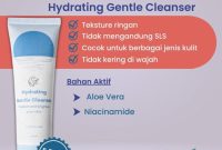 Gentle cleanser facial