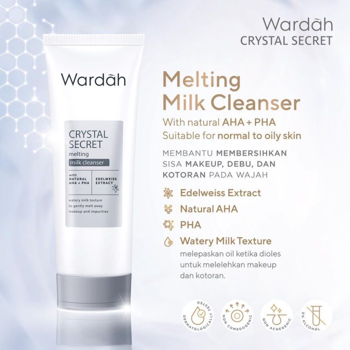 Cek Ingredients WARDAH CRYSTAL SECRET Melting Milk Cleanser